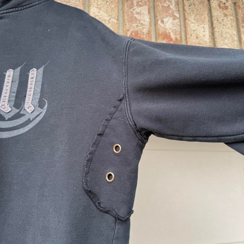 BLACK ONEILL PATCHWORK "GROMMET" ZIP UP HOODIE - Picture 3 of 5